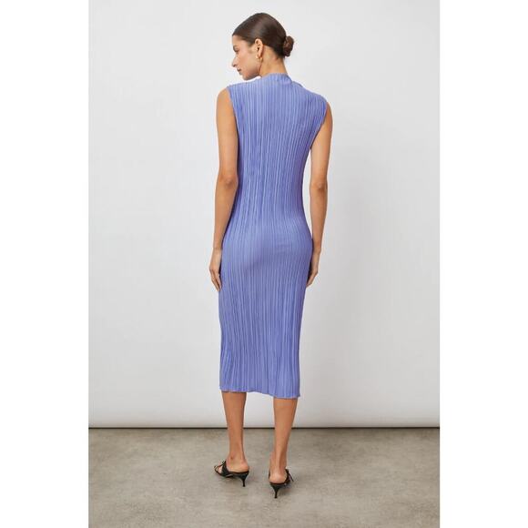 Rails Wakely Striped Sleeveless Midi Dress In Jewel Periwinkle Size Large - Picture 7 of 10